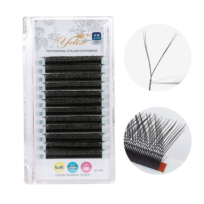 Yelix L Curl Y lashes Extension Natural-Looking Luxurious Look Salon