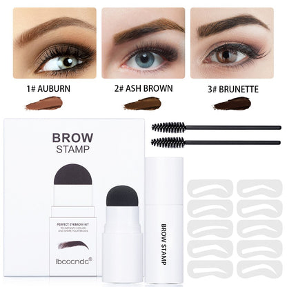  Waterproof Eyebrow Stick Brown Black Makeup Brow Stencils Eyebrow Brush