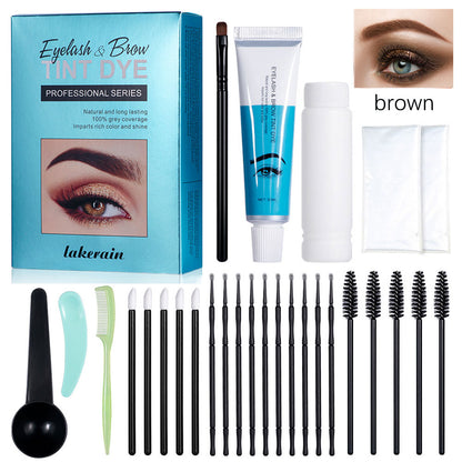 Eyelash Eyebrow Tint Kit Semi Permanent Brow Dye Tattoo Long-lasting Cream
