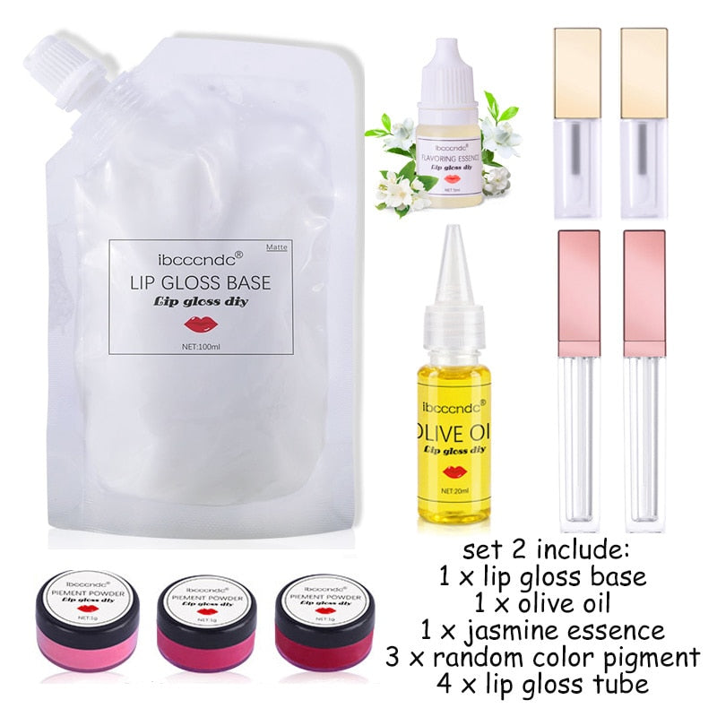 Beauty Lip Gloss Making Set | Odorless Moisturizing Lipgloss Base Kit