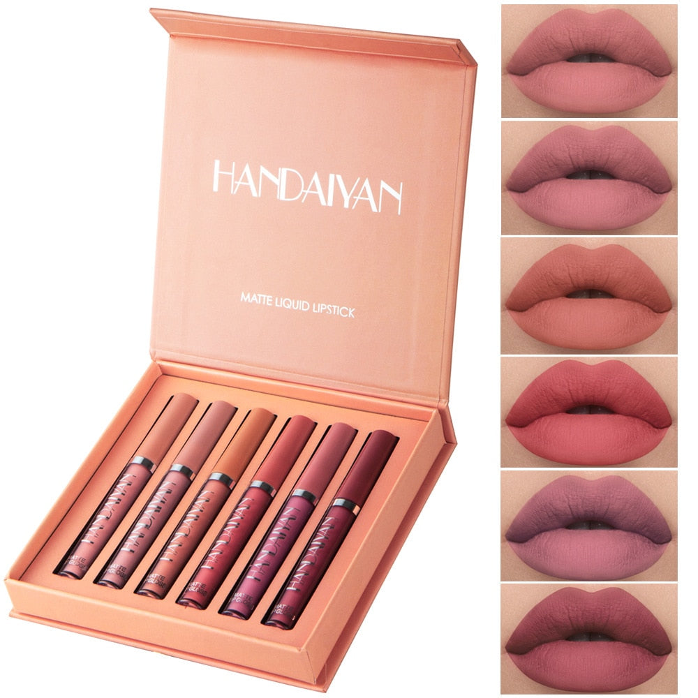 HANDAIYAN Lip Gloss | Long Lasting Professional Makeup Red Lipstick