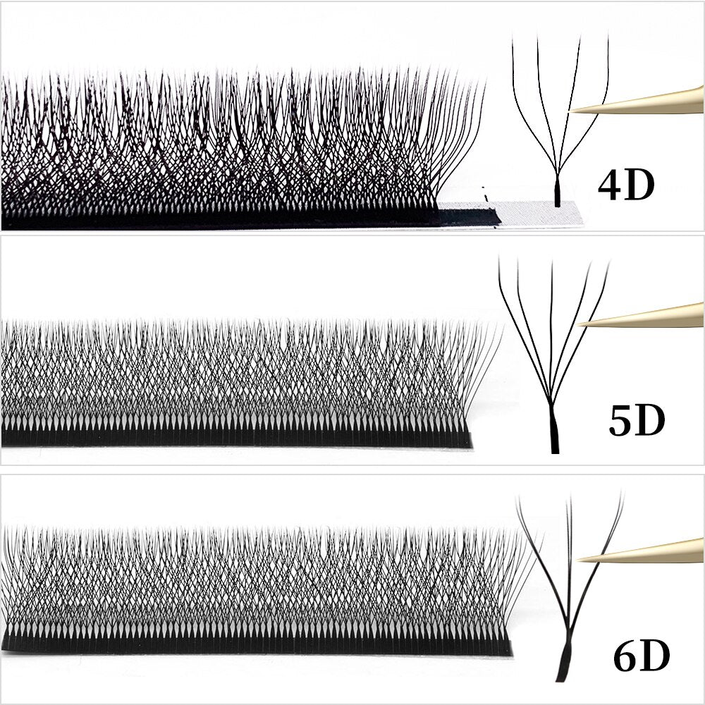 Yelix 4D 5D 6D Eyelash Extensions | False Lashes W Shape Flowering