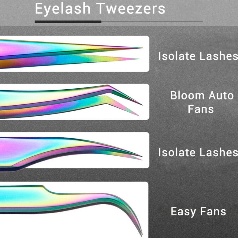 Eyelashes Extensions Eyebrow Tools Stainless Steel Superhard Tweezers