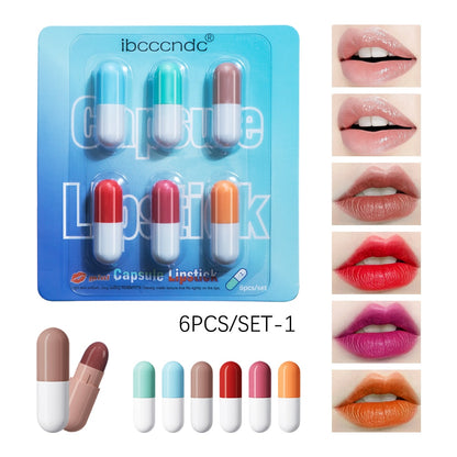 Portable Mini Cute Lipstick Tube Small Lipstick Set | Lip Balm 