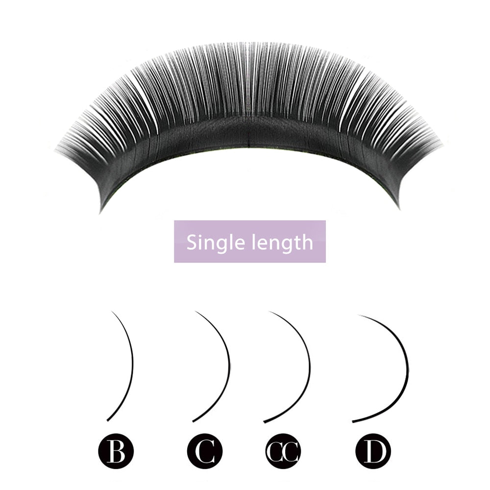 Yelix Natural Eyelashes Extensions | Hand Made Soft Cils False Lahes 