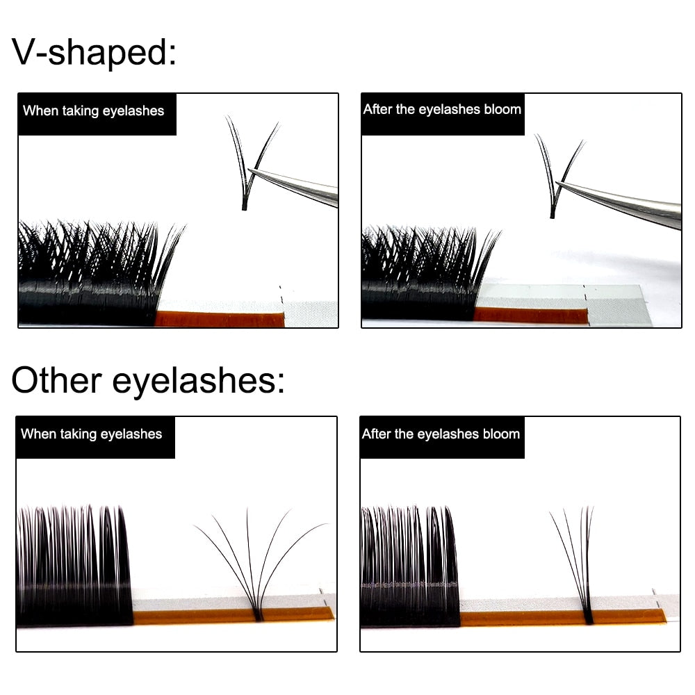 Yelix V Shape Lashes Extension | Natural Soft False Best Eyelash Mink