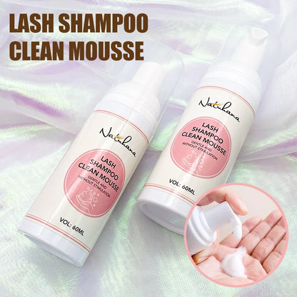 NATUHANA Lash Extension Set | Eyelash Glue Remover Bonder Shampoo