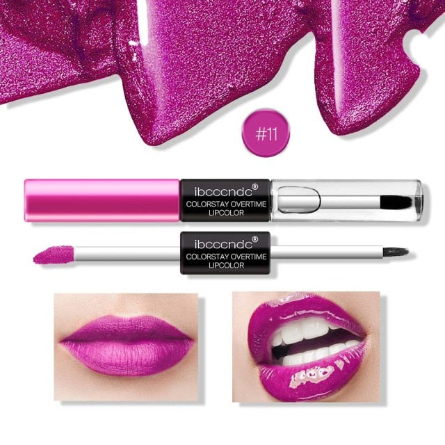 Bride Dual Head Lip Gloss | Lipstick Lip Care | Liquid Lip Glaze