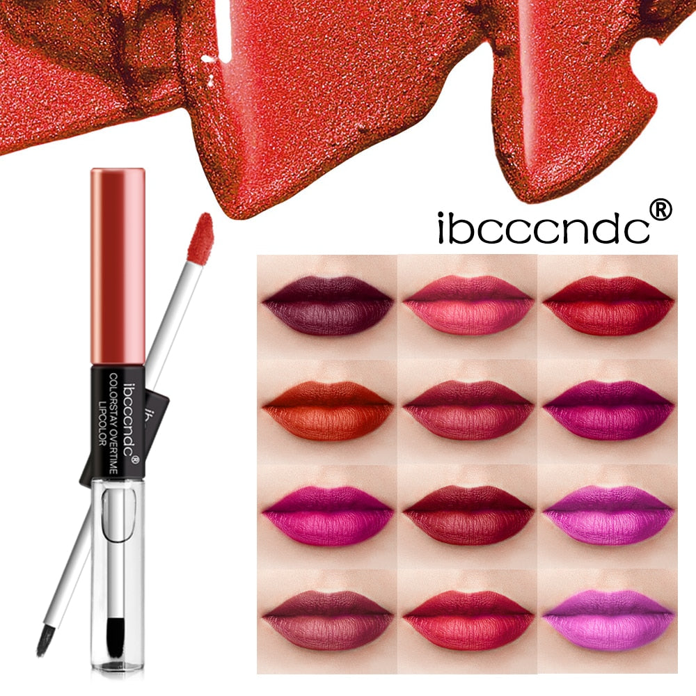 Bride Dual Head Lip Gloss | Lipstick Lip Care | Liquid Lip Glaze