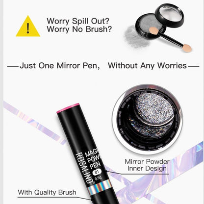 Magical Mirror Nail Pen | Nail Art Glitter | Neon Polish