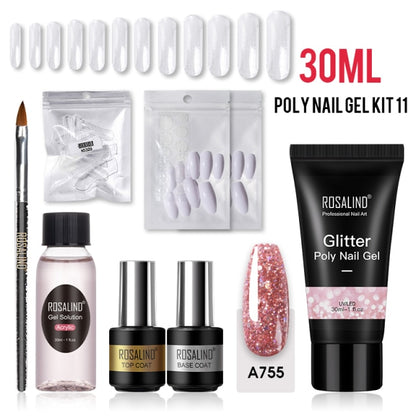 Manicure Nail Extension Paint  | Acryl Poly Gel Nail Set | Polygel Kit