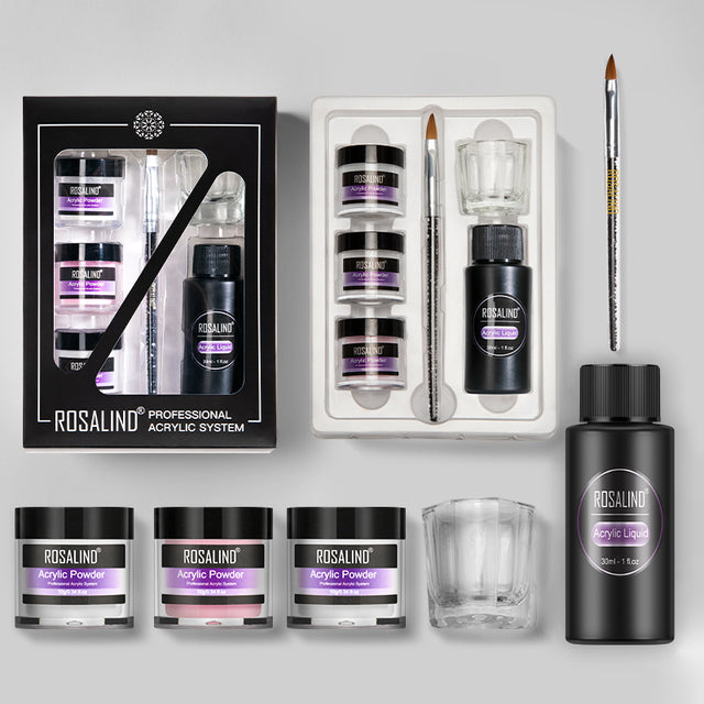 Manicure Nail Art Set | Rosalind Acrylic powder Set Gel Paint Kit