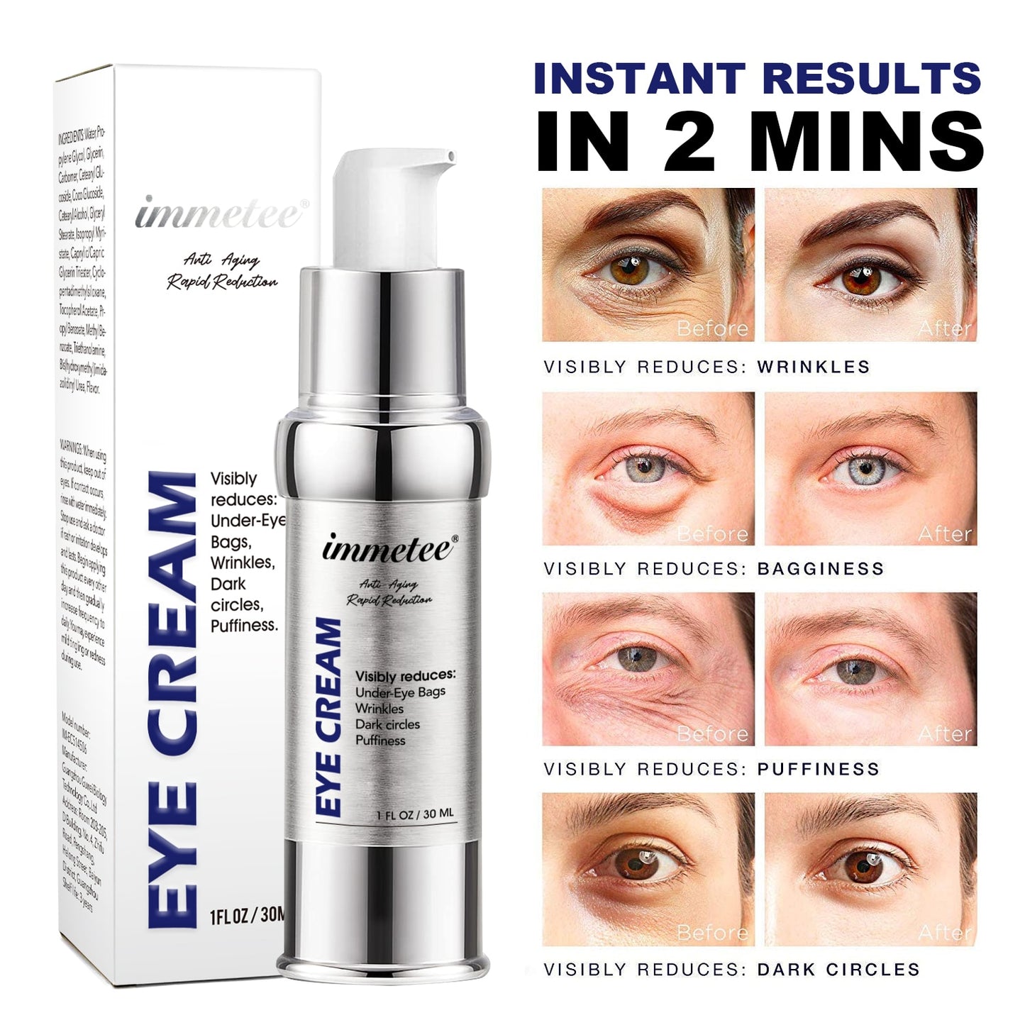 Eye Cream Anti-Wrinkle | Anti Aging Skin Care | Remove Eye Dark Circle