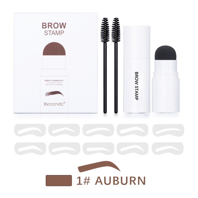 Auburn Eyebrow Stamp Kit | Eye Brow Makeup Stencil Set | Best Eyebrow Stamp