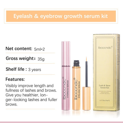 Eyebrow & Eyelash Growth Serum Set | Mascara Eyebrow Lash Enhancer