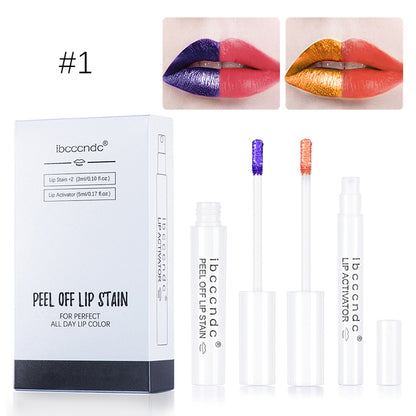 Peel Off Lip Stain Kit Lip Gloss | Tear Off Lip Tint Liquid Lipstick